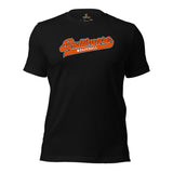 Vintage Baltimore Baseball Fanatic Shirt: Ideal Gifts for Him & Her, Baseball Lovers & Enthusiasts - Retro Style Game Day Shirt - Black