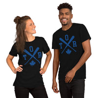 Vintage Toronto Baseball Emblem Fanatic T-Shirt: Ideal Gifts for Him & Her, Baseball Lovers & Enthusiasts - Retro Style Game Day Shirt - Black, Unisex