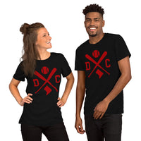 Vintage Washington Baseball Emblem Fanatic T-Shirt: Ideal Gifts for Him & Her, Baseball Lovers & Enthusiasts - Retro Style Game Day Tee - Black,  Unisex
