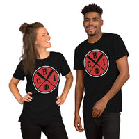 Vintage Chicago Baseball Emblem Fanatic T-Shirt: Gift Ideas for Him & Her, Baseball Lovers & Enthusiasts - Retro Style Game Day Tee - Black, Unisex
