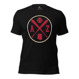Vintage Arizona Baseball Emblem Fanatic T-Shirt: Gift Ideas for Him & Her, Baseball Enthusiasts & Lovers - Retro Style Game Day Tee - Black