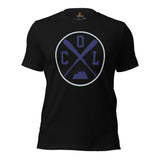 Vintage Colorado Baseball Emblem Fanatic T-Shirt: Gift Ideas for Him & Her, Baseball Enthusiasts & Lovers - Retro Style Game Day Tee - Black