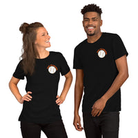 Retro San Francisco Baseball Emblem Fanatic T-Shirt: Gift Ideas for Him & Her, Baseball Enthusiasts & Lovers - Vintage Game Day Tee - Black, Front, Unisex