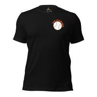 Retro San Francisco Baseball Emblem Fanatic T-Shirt: Gift Ideas for Him & Her, Baseball Enthusiasts & Lovers - Vintage Game Day Tee - Black, Front