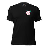 Retro Seattle Baseball Emblem Fanatic T-Shirt: Gift Ideas for Him & Her, Baseball Enthusiasts & Lovers - Vintage Game Day Shirt - Black, Front