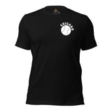Retro Chicago Baseball Emblem Fanatic T-Shirt: Ideal Gifts for Him & Her, Baseball Enthusiasts & Lovers - Vintage Game Day Shirt - Black, Front