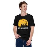 Christmas Gift Ideas for Basketball Lover, Coach & Player - Senior Night, Game Outfit - San Francisco Skyline B-ball Fanatic T-Shirt - Black
