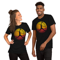 Birthday, Christmas Gift Ideas for Basketball Lovers, Coach & Players - Senior Night, Game Outfit & Attire - Vintage Slam Dunk T-Shirt - Black, Unisex