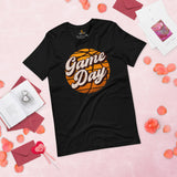 Birthday & Christmas Gift for Basketball Lovers, Coach & Players - Senior Night, Game Outfit & Attire - Vintage Game Day T-Shirt - Black