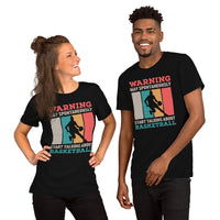Christmas Gift Ideas for Basketball Lovers, Coach & Players - Senior Night, Game Outfit - May Start Talking About Basketball T-Shirt - Black, Unisex