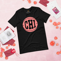 Christmas Gift Ideas for Basketball Lovers, Coach & Players - Senior Night, Game Outfit & Attire - Chicago Basketball Fanatic T-Shirt - Black