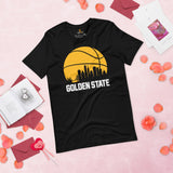 Christmas Gift Ideas for Basketball Lover, Coach & Player - Senior Night, Game Outfit - San Francisco Skyline B-ball Fanatic T-Shirt - Black