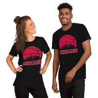 Ideal Christmas Gift for Basketball Lover, Coach & Player - Senior Night, Game Outfit & Attire - Chicago Skyline B-ball Fanatic T-Shirt - Black, Unisex