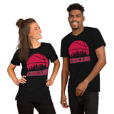 Ideal Christmas Gift for Basketball Lover, Coach & Player - Senior Night, Game Outfit & Attire - Chicago Skyline B-ball Fanatic T-Shirt - Black, Unisex