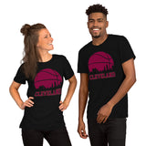 Ideal Christmas Gift for Basketball Lover, Coach & Player - Senior Night, Game Outfit & Attire - Cleveland Skyline B-ball Fanatic Shirt - Black, Unisex