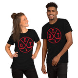 DET Shirt - Detroit T-Shirt - Michigan T-Shirt - Ice Hockey T-Shirt - Game Day Shirt - Retro Hockey Shirt - Gift for Hockey Player & Lover - Black, Unisex