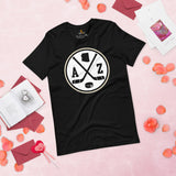 Hockey Game Outfit & Attire - Bday & Christmas Gift Ideas for Hockey Players & Goalies - Vintage Arizona Hockey Emblem Fanatic T-Shirt - Black