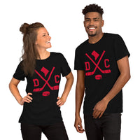 DC Shirt - Washington T-Shirt - WA Shirt - Hockey Shirt - Game Day Shirt - Retro Hockey Shirt - Gift for Hockey Player & Lover - DC T-Shirt - Black, Unisex