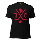 DC Shirt - Washington T-Shirt - WA Shirt - Hockey Shirt - Game Day Shirt - Retro Hockey Shirt - Gift for Hockey Player & Lover - DC T-Shirt - Black