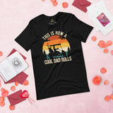 Golf Tee Shirt & Outfit - Bday & Father's Day Gift Ideas for Guys & Men, Golfers & Golf Lover - Funny This Is How A Cool Dad Rolls Tee - Black