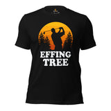 Vintage Golf Tee - Cool Golf Gifts for Golfers & Golf Lovers - Funny Golf Shirts, Attire & Outfit - Golfer T-Shirt - Effing Tree T-Shirt - Black