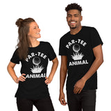 Golf Tee Shirt & Outfit - Unique Bday & Christmas Gift Ideas for Guys, Men & Women, Golfers & Golf Lover - Funny Par-Tee Animal T-Shirt - Black, Unisex