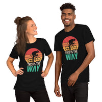 Biking Shirt - Cyclist Shirt - Presents for Cyclists, Bike Riders - Funny Cycling T-Shirt - Cycopath T-Shirt - This Is The Way T-Shirt - Black, Unisex