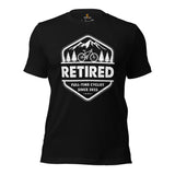 Biking Shirt - Cyclist Shirt - Retirement Presents for Cyclists, Bike Riders - Funny Cycling T-Shirt - Full-Time Cyclist Since 2023 T-Shirt - Black