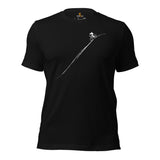 Mountain Bike Shirt - Biking Shirt - Presents for Cyclists, Bike Riders - Funny Cycling T-Shirt - MTB T-Shirt - Minimal Cycopath T-Shirt - Black