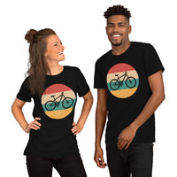 Cycling Gear - MTB Clothing - Mountain Bike Attire, Apparel, Outfits - Gifts for Cyclists, Bicycle Enthusiasts - 80s Retro MTB Bike Tee - Black, Unisex