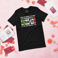 Funny Motorcycle T-Shirt - Moto Riding Shirt - Motorhead Shirt - Presents for Bikers, Motorcycle Riders - It's Only One Down Rest It Up Tee - Black
