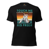 Jiu Jitsu Shirt - BJJ, MMA Attire, Wear, Clothes - Gifts for Fighters, Wrestlers - Touch Me And Your First Armbar Lesson Is Free Tee - Black