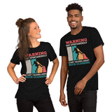 Mountaineering Shirt - Gifts for Climbers, Outdoorsy Mountain Men - Hiking Outfit, Clothes - May Start Talking About Rock Climbing Tee - Black, Unisex