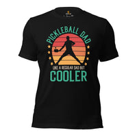 Pickleball T-Shirt - Pickle Ball Sport Outfit, Attire, Clothes For Men - Gifts for Pickleball Players - Retro Proud Pickleball Dad Tee - Black