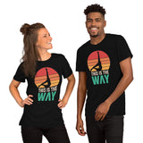 Yoga & Pilates Shirts, Wear, Clothes, Outfit, Attire & Apparel - Gifts for Yoga Lovers, Teacher, Instructor - Retro This Is The Way Tee - Black, Unisex