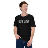 Dog & Canine Themed Clothes & Attire - Cute Dog Tee Shirt & Outfit For Humans - Presents for Dog Dads - Vintage Dog Dad T-Shirt - Black