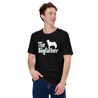 Berner Dog Themed Clothes & Attire - Funny Canine Tee Shirt & Outfit For Humans - Gifts for Dog Dads & Lovers - The Dogfather T-Shirt - Black