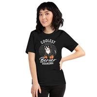 Berner Dog Themed Clothes & Attire - Funny Canine Tee Shirt & Outfit For Humans - Gifts for Dog Lovers - Coolest Dog Grandma T-Shirt - Black