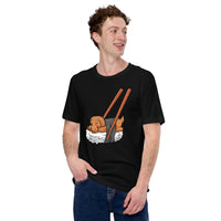 Goldendoodle Dog Themed Clothes & Attire - Canine Tee Shirts For Humans - Gifts for Dog Moms, Dads & Lovers - Cute Nigiri Sushi T-Shirt - Black