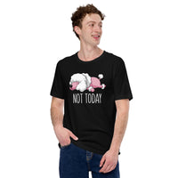 Poodle Dog Themed Clothes & Attire - Funny Canine Tee Shirts, Outfit For Humans - Gifts for Dog Moms, Dads & Lovers - Not Today T-Shirt - Black