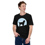 Yorkie Dog Themed Clothes & Attire - Funny Canine Tee Shirts For Humans - Gifts for Dog Moms, Dads & Lovers - Over The Moon T-Shirt - Black