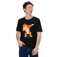 Pit Bull Dog Themed Clothes & Attire - Gifts for Bully Dog Lovers - Funny Canine Tee Shirts For Humans - Cute Pitbull Dabbing T-Shirt - Black