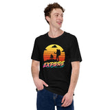 Pit Bull Dog Themed Clothes - Gifts for Hikers, Campers & Bully Dog Lovers - Funny Canine Tee Shirts For Humans - Explore T-Shirt - Black