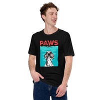 Great Dane Dog Themed Clothes & Attire - Funny Canine Tee Shirts For Humans - Gifts for Dog Moms, Dads & Lovers - The Paws T-Shirt - Black
