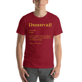 Jacksonville Football Fanatic Vintage Graphic T-Shirt: Gifts for Football Fans - Game Day Shirt - Funny Duuuval Definition Shirt - Cardinal, Men