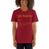 Tampa Football Fanatic Vintage Graphic T-Shirt: Ideal Gifts for Football Fans - Game Day Shirt - Funny Go Bucs Definition Shirt - Cardinal, Women