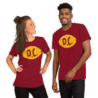 Washington D.C. Football Fanatic Vintage Graphic T-Shirt: Gift Ideas for Him & Her, Football Fans - Retro Style Game Day Shirt - Cardinal, Unisex