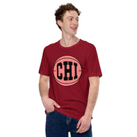Christmas Gift Ideas for Basketball Lovers, Coach & Players - Senior Night, Game Outfit & Attire - Chicago Basketball Fanatic T-Shirt - Cardinal
