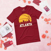 Atlanta Shirt - Georgia T-Shirt - Retro Basketball Shirt - Game Day Shirt - Basketball Graphic T-Shirt - Gift for Basketball Player & Lover - Cardinal