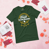 Green Bay Football Fanatic Vintage Graphic T-Shirt: Gift for Football Fans - Game Day Shirt - I'm Not Drunk I'm From Wisconsin Shirt - Forest